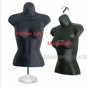 1 female woman mannequin torso & 1 stand